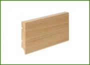 Skirting boards veneered MDF veneer oak 80*16 R1